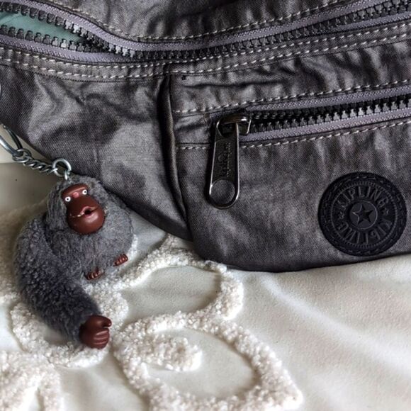 Kipling Fundy PM Waist Bag/Crossbody/Travel - Metallic Graphite Unisex - Picture 12 of 13